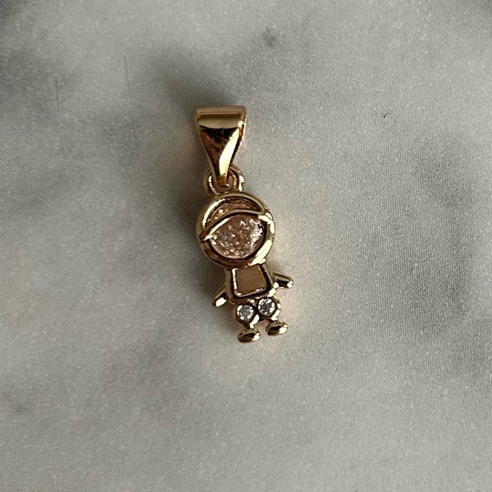 NEW 18K Gold Plated Pendant Boy
